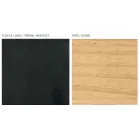 Vardagsrumsskänk med 2 eller 3 dörrar i naturlig ask-finish Tillverkad i Italien - Zehra Viadurini