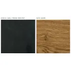 Vardagsrumsskänk med 3 dörrar i Knotted Oak Finish Country Made in Italy - Arne Viadurini