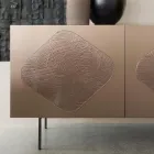 Vardagsrumsskänk med koordinerade glasinsatser Made in Italy - Palma Viadurini