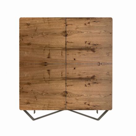 Vardagsrumsskänk i Mdf med 2 fot stöd Tillverkad i Italien - Rosalba Viadurini