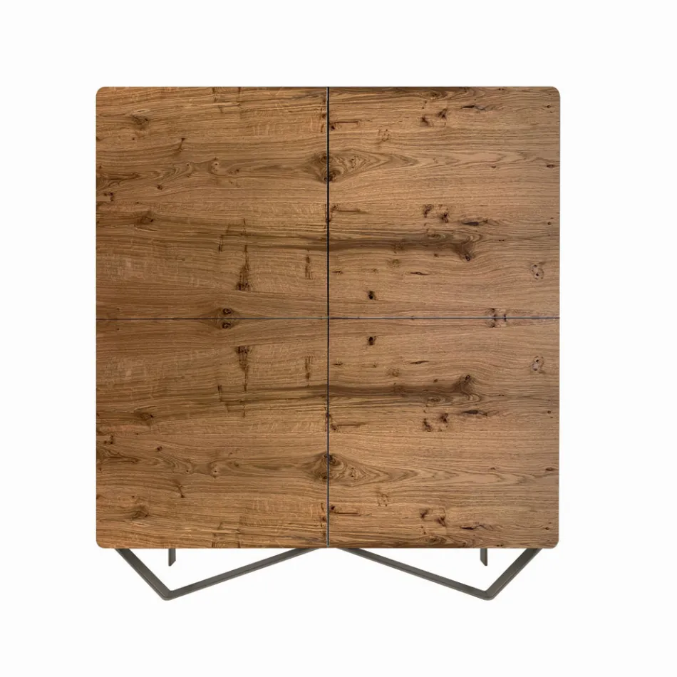 Vardagsrumsskänk i Mdf med 2 fot stöd Tillverkad i Italien - Rosalba Viadurini