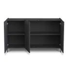 Vardagsrumsskänk täckt av melaminmarmor. Tillverkad i Italien - zink Viadurini