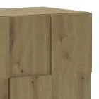 Vardagsrumsskänk med 4 gångjärnsdörrar och 1 öppet fack - Sodium Viadurini