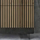 Vardagsrumsskänk med 4 dörrar i Nordic Knotted Oak Finish - Bente Viadurini