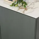 Vardagsrumsskänk med stålbotten och melaminstruktur - Adriel Viadurini