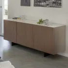 Vardagsrumsskänk med stålbotten och melaminstruktur - Adriel Viadurini