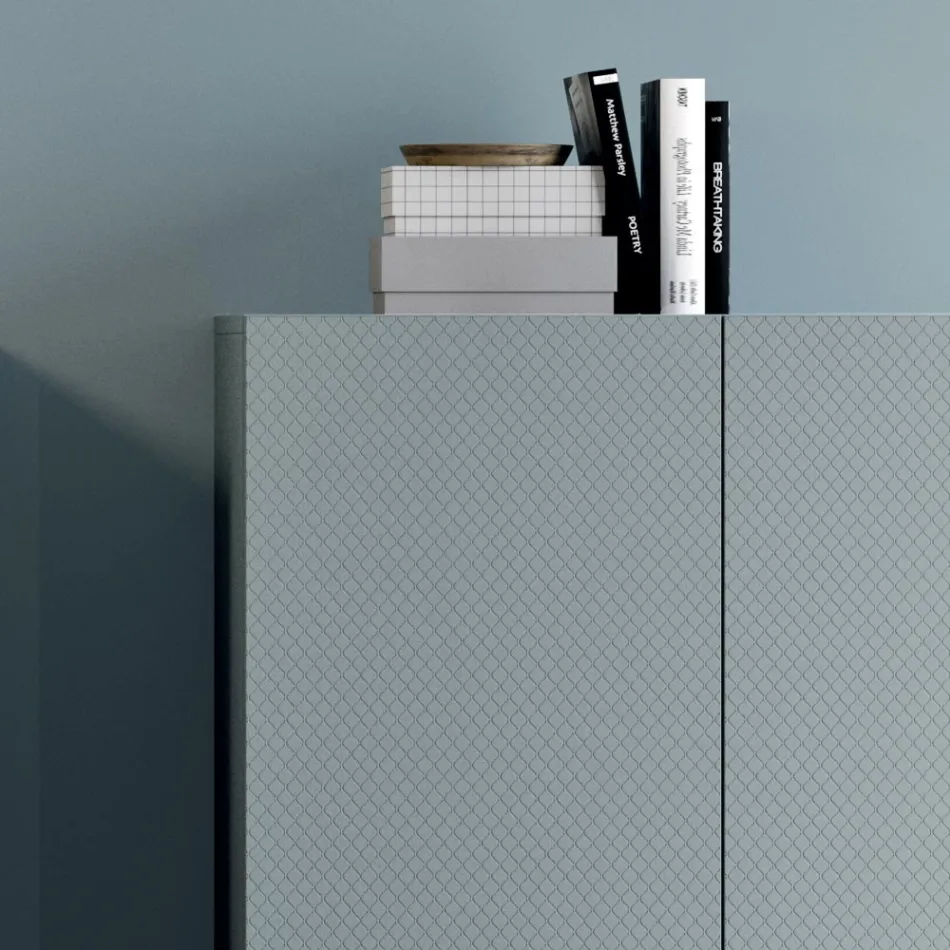 Högkvalitativ ekologisk trävardagsrumsskåp tillverkad i Italien - Nazife Viadurini