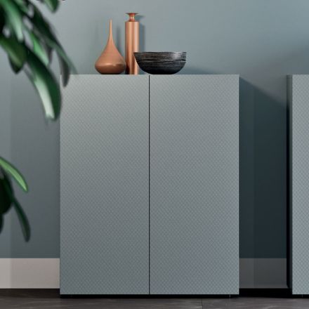 Högkvalitativ ekologisk trävardagsrumsskåp tillverkad i Italien - Nazife Viadurini