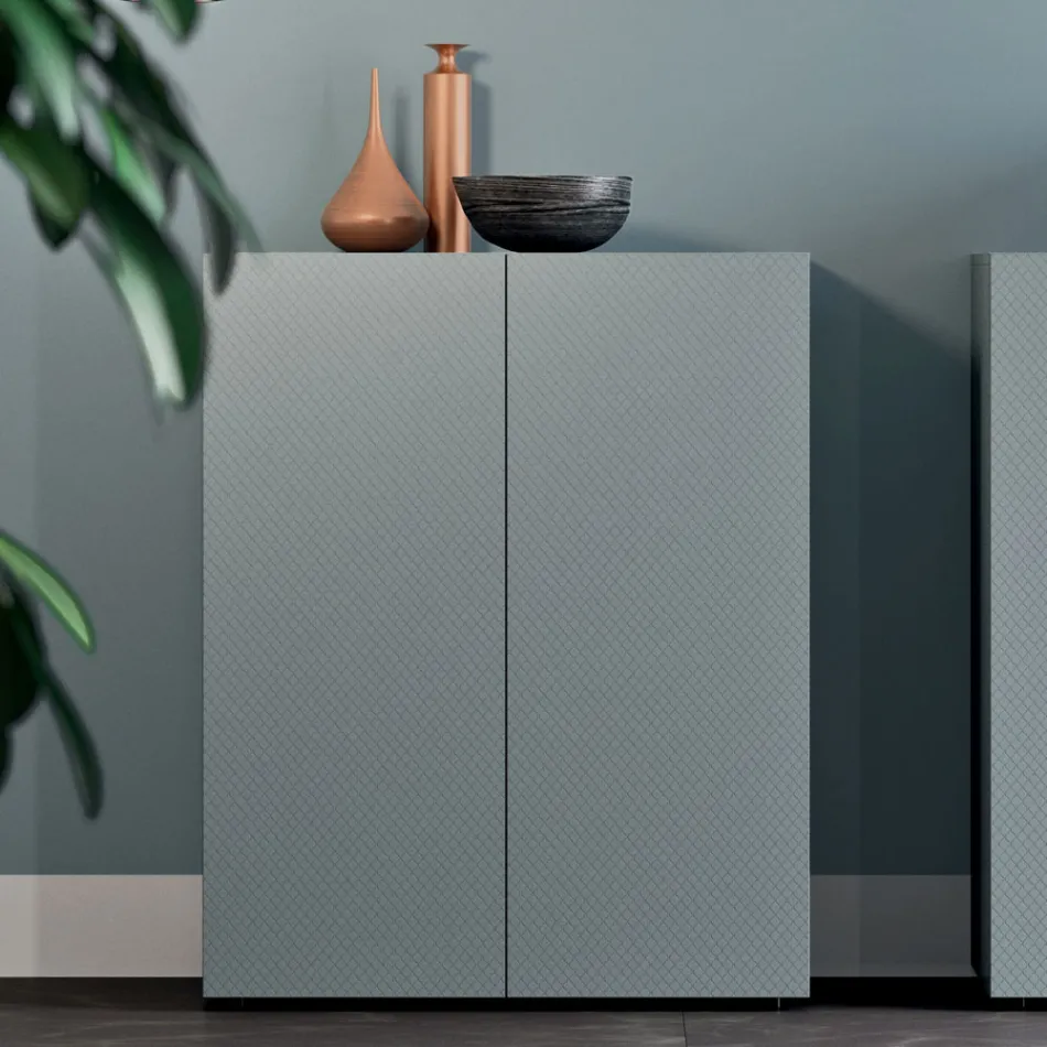 Högkvalitativ ekologisk trävardagsrumsskåp tillverkad i Italien - Nazife Viadurini