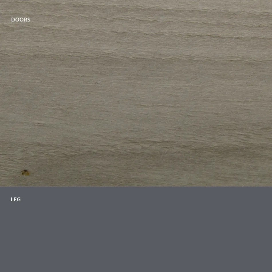 Vardagsrumsskänk i matt trä och HPL-laminat Tillverkad i Italien - Fiorenza Viadurini