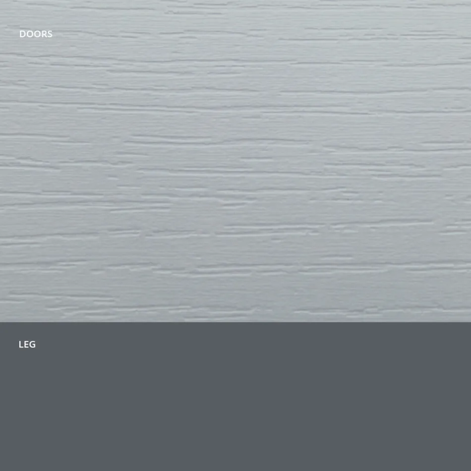 Vardagsrumsskänk i matt trä och HPL-laminat Tillverkad i Italien - Fiorenza Viadurini