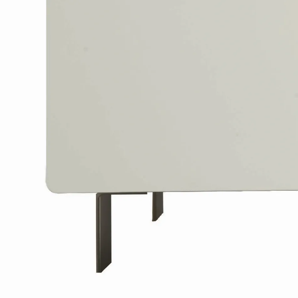 Vardagsrumsskänk i Mdf och 4-bent stöd Made in Italy - Teresina Viadurini