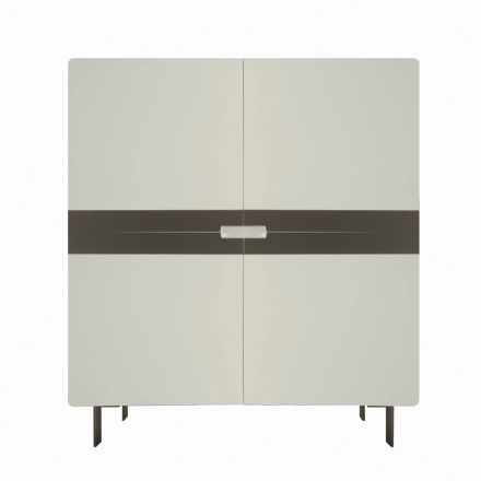 Vardagsrumsskänk i Mdf och 4-bent stöd Made in Italy - Teresina Viadurini