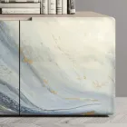 Vardagsrumsskänk med 3 dörrar i olika ytskikt Made in Italy - Ole Viadurini