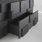 utformning skänk borstad lärkträ värmebehandlad Azalea Viadurini