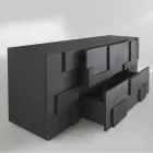 utformning skänk borstad lärkträ värmebehandlad Azalea Viadurini