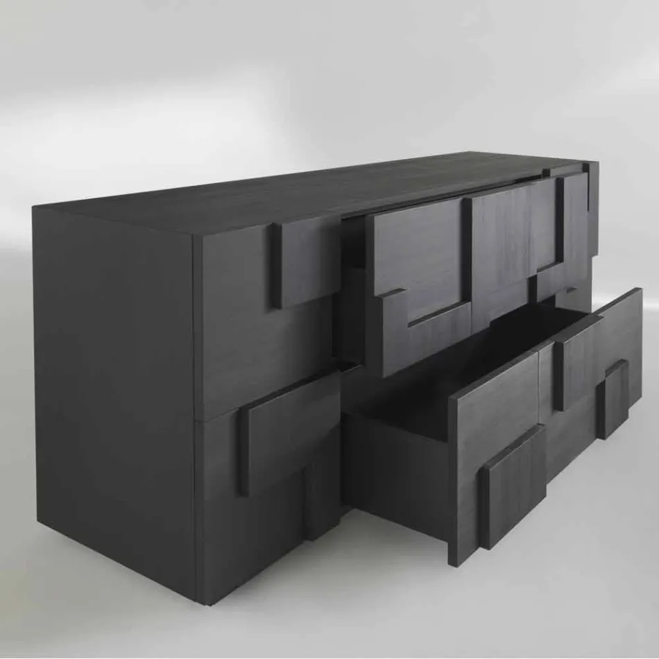 utformning skänk borstad lärkträ värmebehandlad Azalea Viadurini