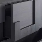 utformning skänk borstad lärkträ värmebehandlad Azalea Viadurini