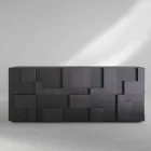 utformning skänk borstad lärkträ värmebehandlad Azalea Viadurini