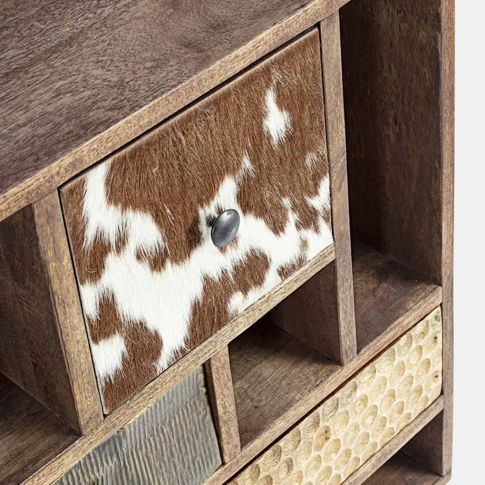 Etnisk skänk i återvunnet mangoträ och akacia Homemotion - Auriel Viadurini