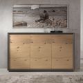 Sideboard Fanerad på Poplar Chipboard Tillverkad i Italien - Latona