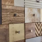 Skänk i mangoträ 2 dörrar 4 lådor Etnisk stil Homemotion - Auriel Viadurini