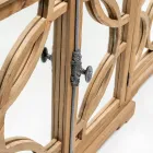 Skänk i åldrad furu med spegeldörrar - Agnone Viadurini