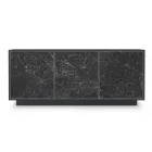 Skänk i lackat trä med 2 eller 3 keramiska dörrar tillverkad i Italien - Fiorenza Viadurini