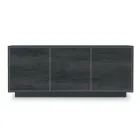 Skänk i lackat trä med 2 eller 3 keramiska dörrar tillverkad i Italien - Fiorenza Viadurini