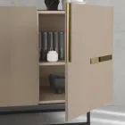 Madia i melamin och Mdf med laminatinsatser Made in Italy - Gordita Viadurini