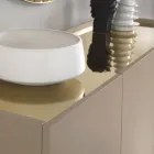 Madia i melamin och Mdf med laminatinsatser Made in Italy - Gordita Viadurini