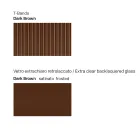 Baklackerad glasskänk med massiv träprofil Tillverkad i Italien - Lutea Viadurini