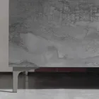 Modern skänk med tre dörrar i brons eller grå melamin tillverkad i Italien - Clemente Viadurini