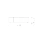 Modern skänk i fanerat askträ Tillverkad i Italien - Galassia Viadurini