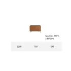 Vardagsrumsskänk i Mdf och massivt trä 2 eller 3 dörrar Made in Italy - Chamber Viadurini