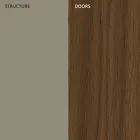 Vardagsrumsskänk i lackad Mdf 3 dörrar med screentryckta inlägg - Saronno Viadurini