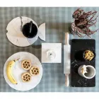 Rullstift i marmor med trähandtag gjorda i Italien - Senni Viadurini