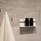 Vit Corian vägghylla L 35 eller L 60 cm Tillverkad i Italien Kvalitet - Elono Viadurini