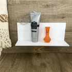 Vit Corian vägghylla L 35 eller L 60 cm Tillverkad i Italien Kvalitet - Elono Viadurini