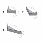 Design vägghylla i plywood och metall med klädhängare - Berema Viadurini