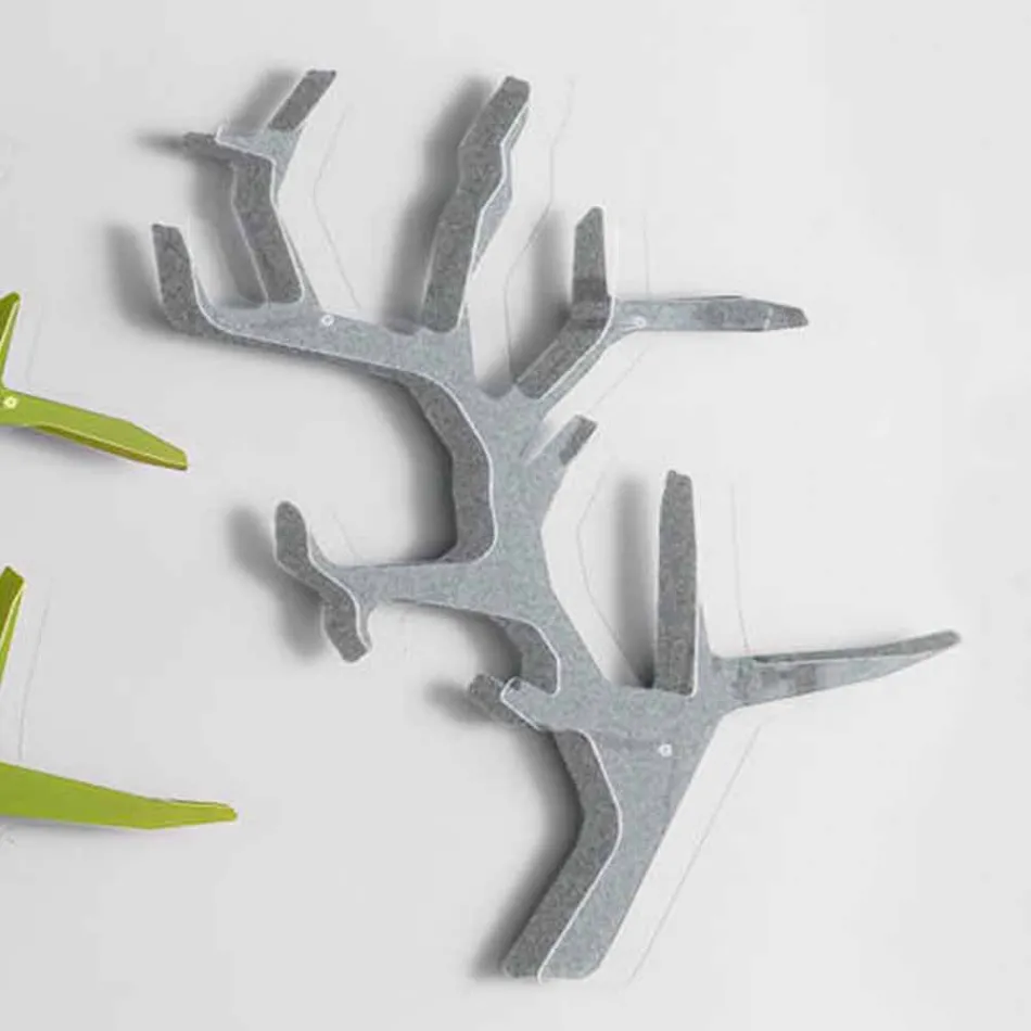 Vägghylla av plexiglas med klädkrokar tillverkad i Italien - neon Viadurini