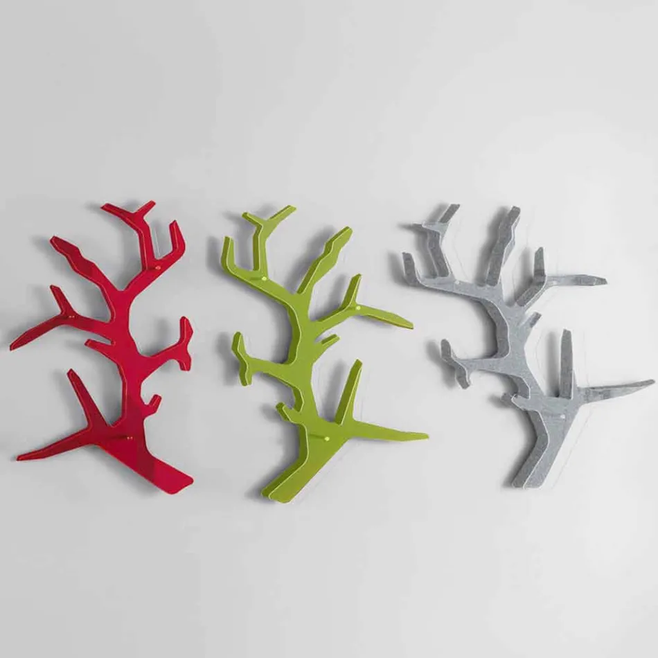 Vägghylla av plexiglas med klädkrokar tillverkad i Italien - neon Viadurini