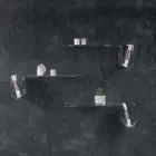 Designhylla i transparent akrylkristall Tillverkad i Italien - Teride Viadurini