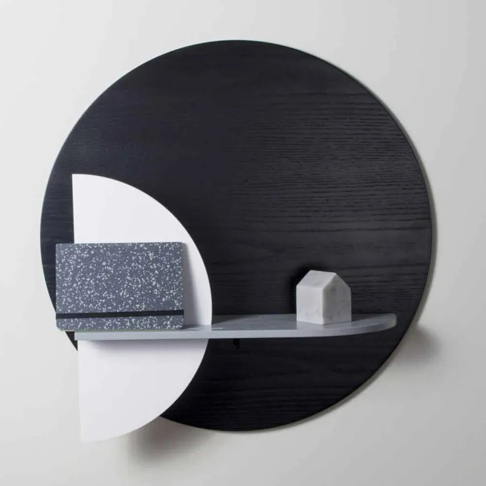 Designhylla i lackerad flerskiktad sammansatt av modulära paneler - Livia Viadurini