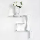 Transparent plexiglas objekthylla tillverkad i Italien - Mufasa Viadurini