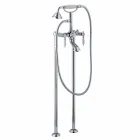 Kolonnblandare för badkar med dusch i mässing Tillverkad i Italien - Shelly Viadurini