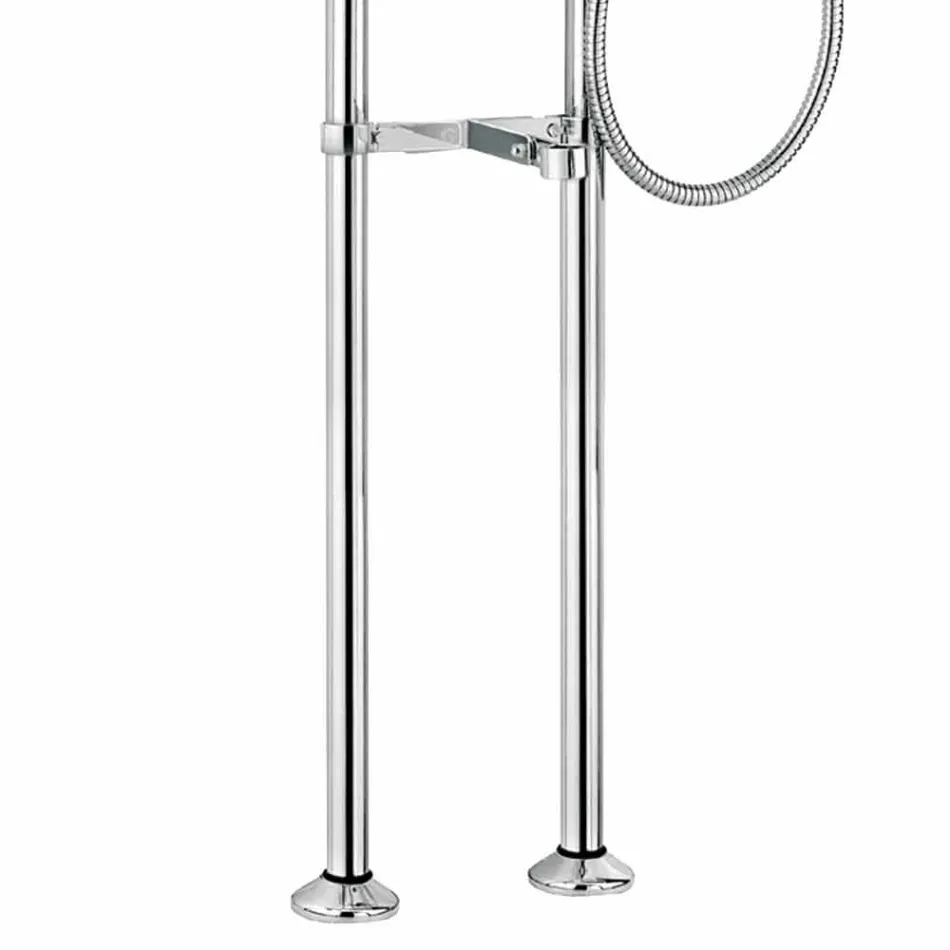 Klassisk golvblandare för badkar Tillverkad i Italien Mässing - Omidio Viadurini