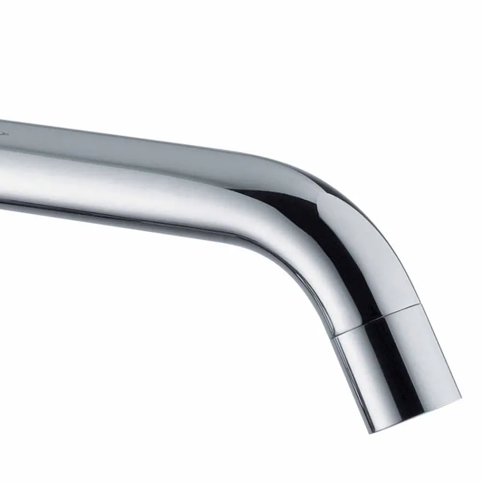 Handfatblandare med pip 200 mm mittavstånd i mässing Tillverkad i Italien - Liro Viadurini