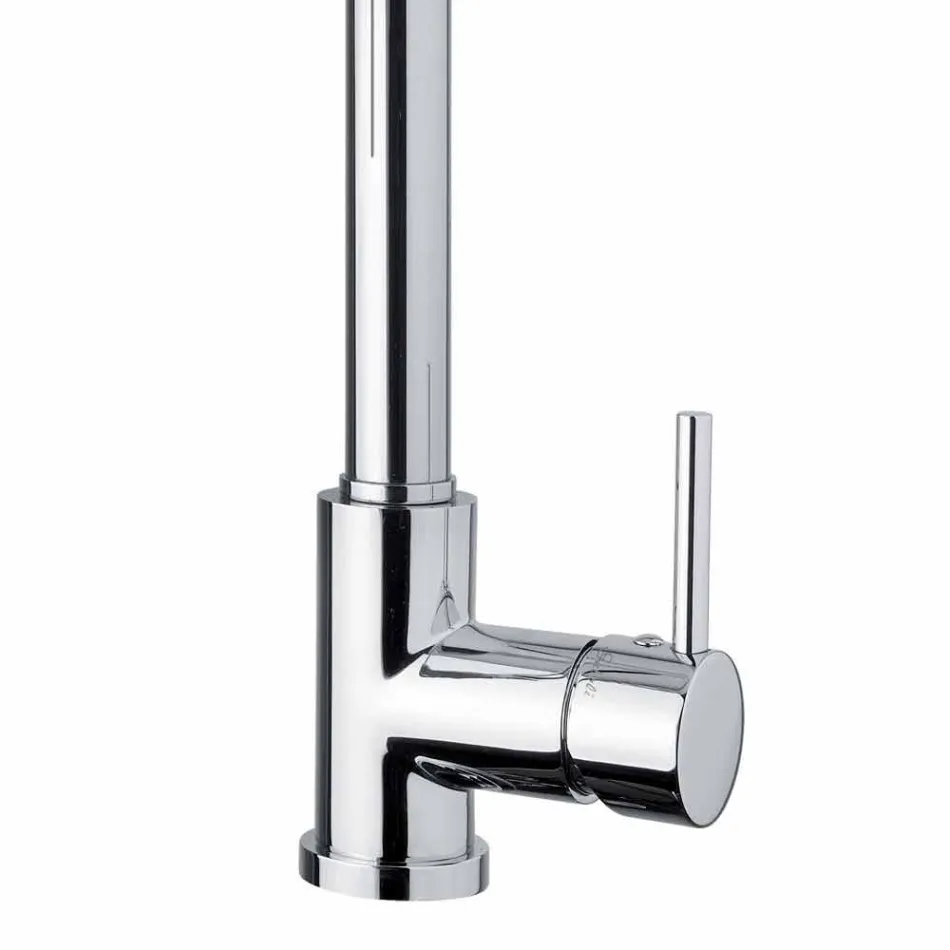 Justerbar köksblandare i mässing med fjäder tillverkad i Italien - Keope Viadurini