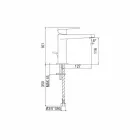 Modern badrumsblandare utan avlopp Tillverkad i Italien - Galla Viadurini